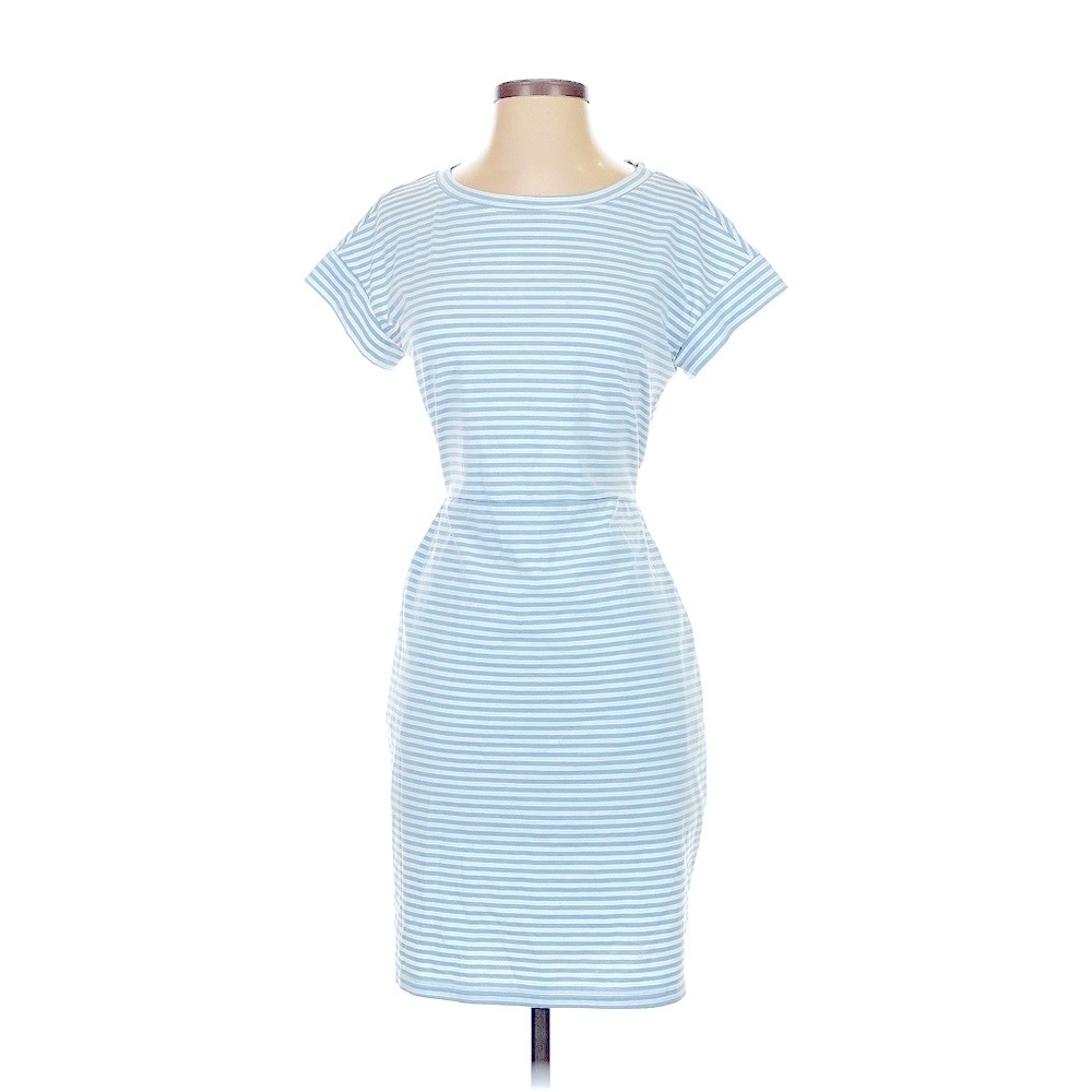 NWOT Merokeety Women’s Blue Striped Dress M - Picture 3 of 5
